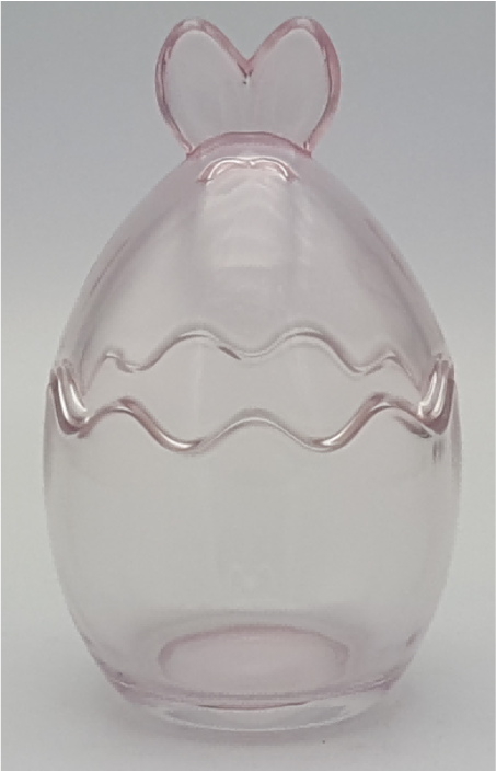 Glass Bunny Egg Jar with Lid