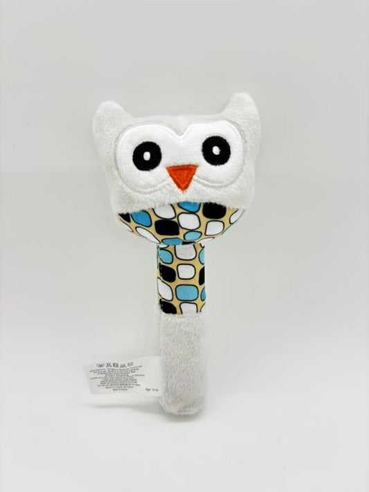 Hand Rattle - Owl