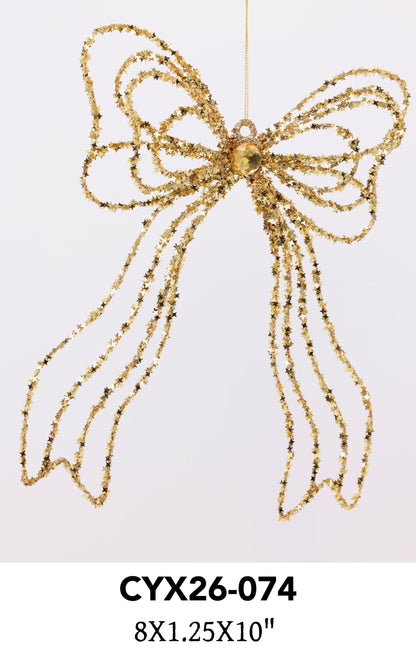 Christmas Bow Hanging Ornament