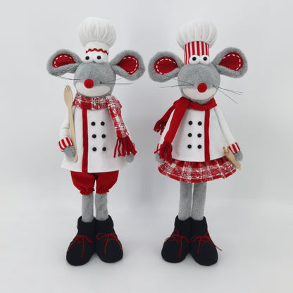 Chef Mouse Couple Decorations