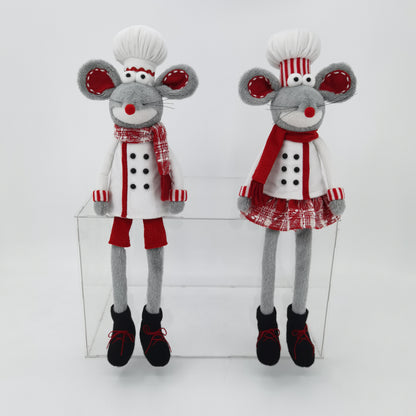 Chef Mouse Couple Decorations