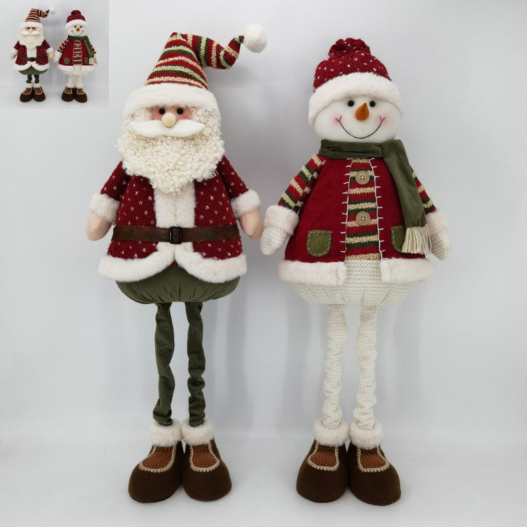 Red and Green Themed Christmas Plush Decor