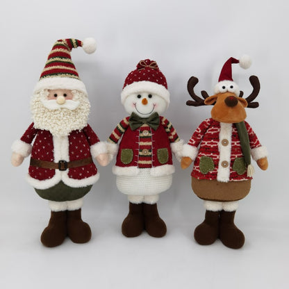 Red and Green Themed Christmas Plush Decor