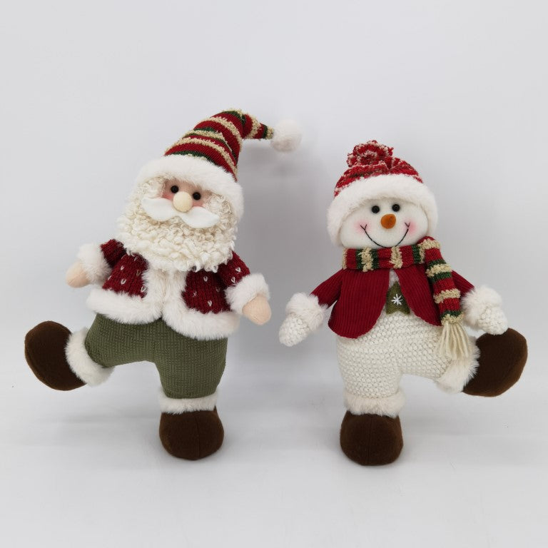 Red and Green Themed Christmas Plush Decor