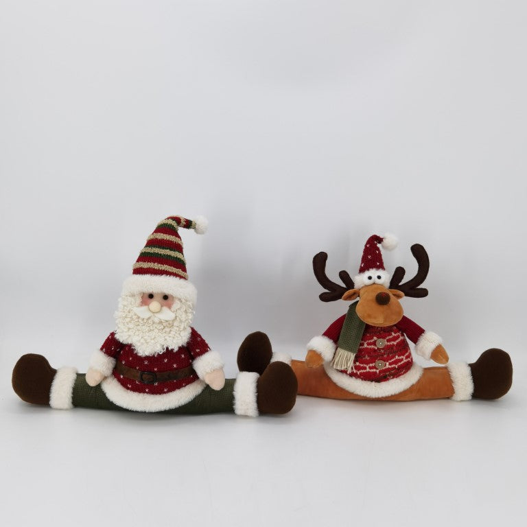 Red and Green Themed Christmas Plush Decor