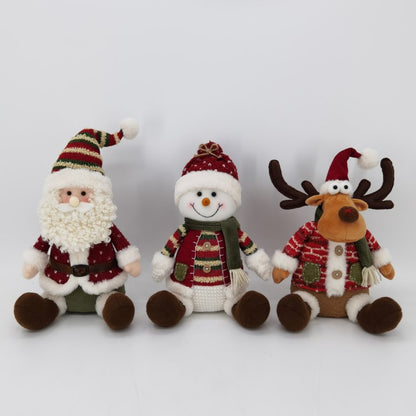 Red and Green Themed Christmas Plush Decor
