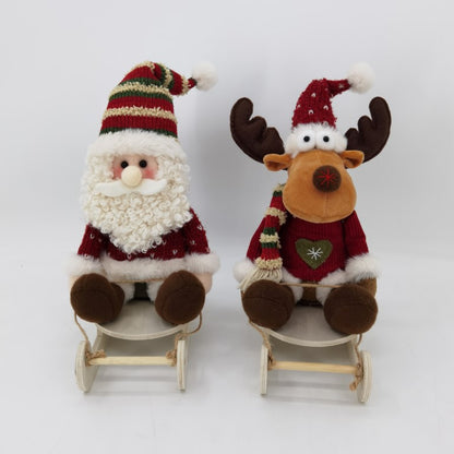 Red and Green Themed Christmas Plush Decor