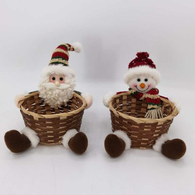 Red and Green Themed Christmas Plush Decor