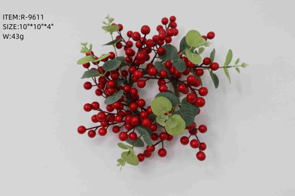 Artificial Red Berry Wreath