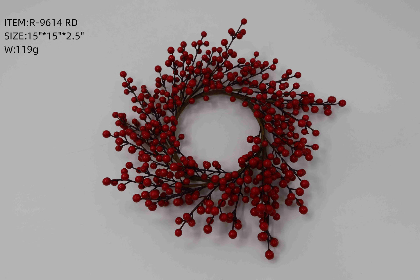 Artificial Red Berry Wreath