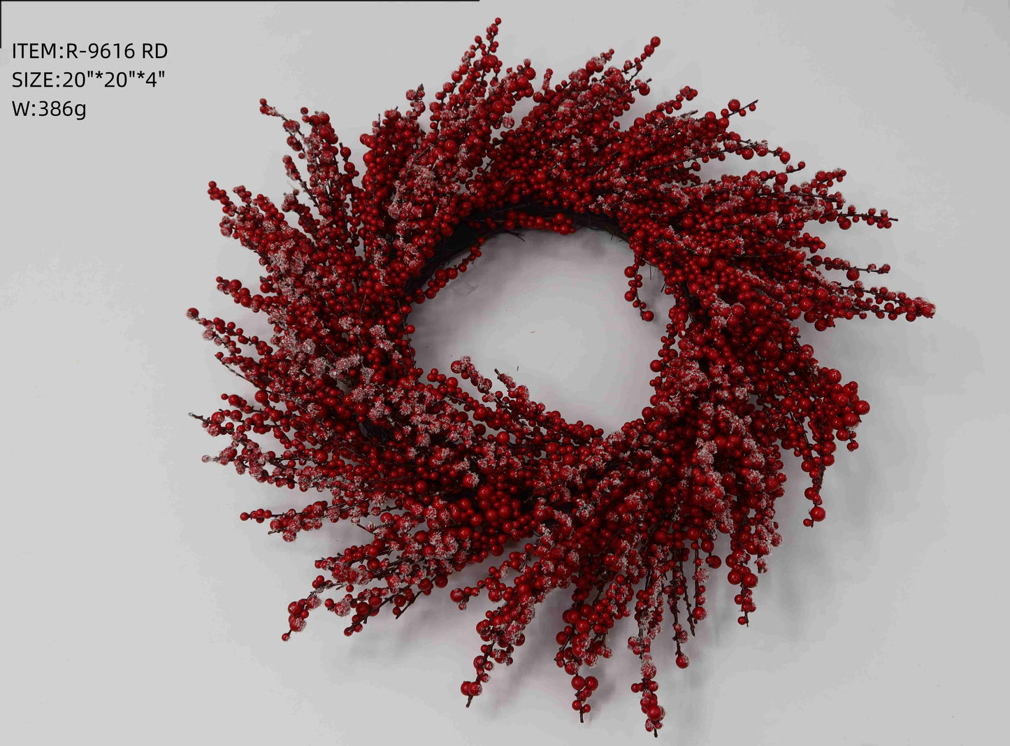 Artificial Red Berry Wreath
