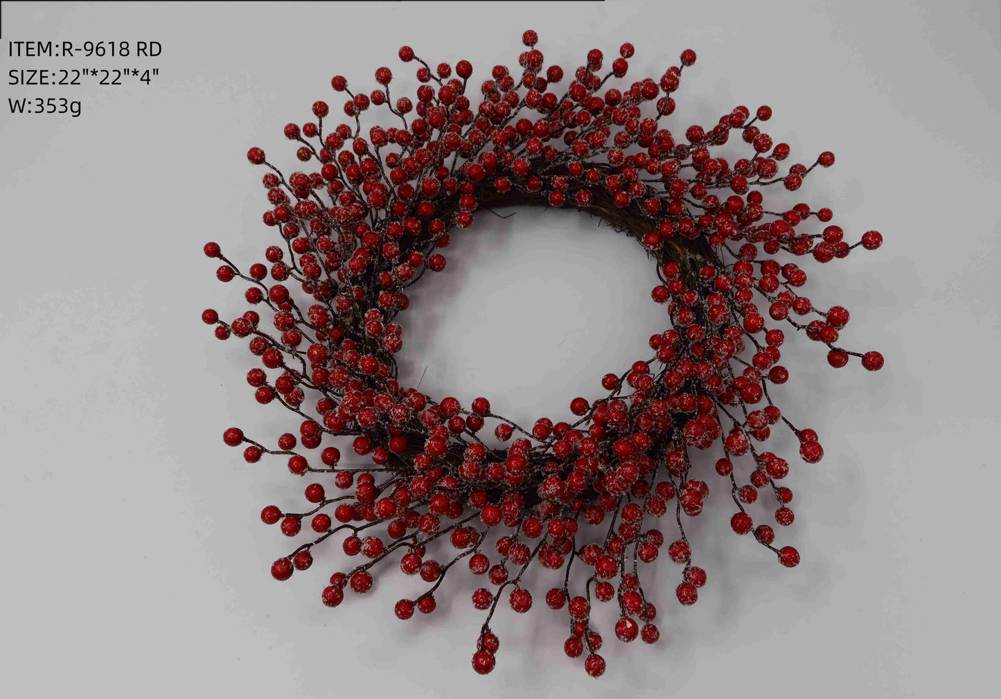 Artificial Red Berry Wreath