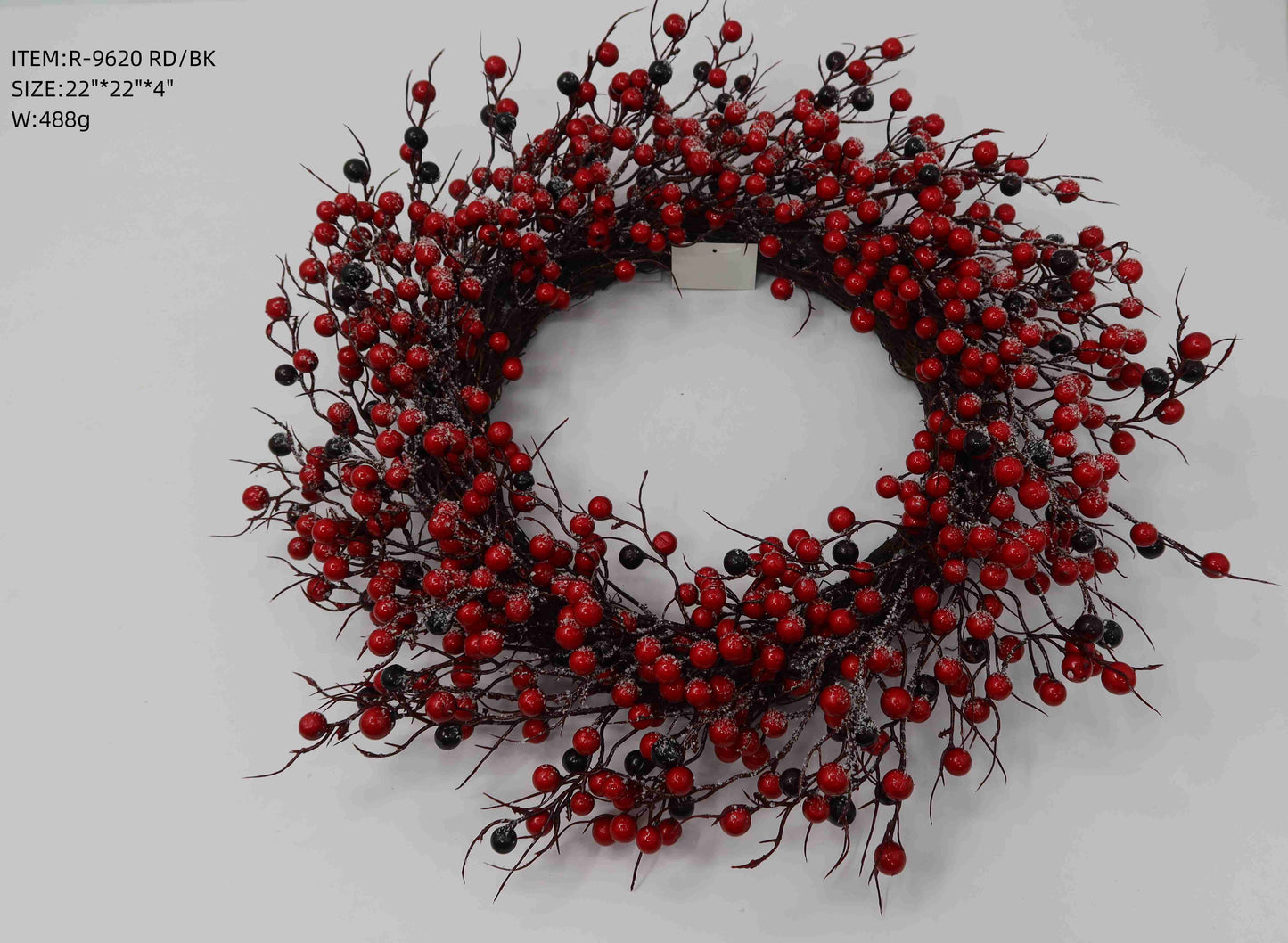 Artificial Red Berry Wreath