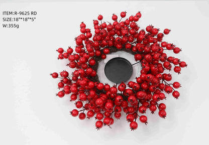 Artificial Red Berry Wreath