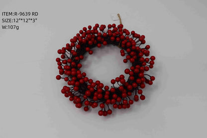 Artificial Red Berry Wreath