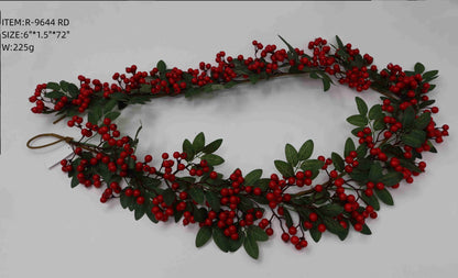 Artificial Red Berry Garland