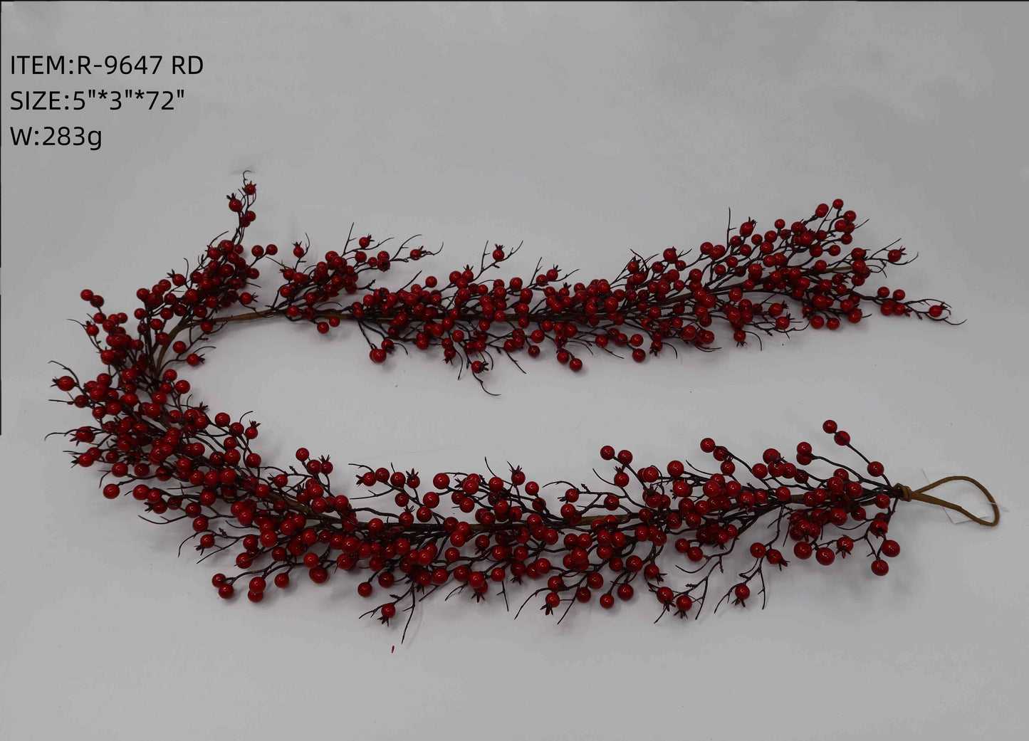 Artificial Red Berry Garland