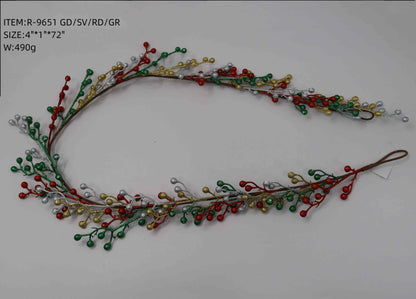Artificial Sparkly Berry Garland
