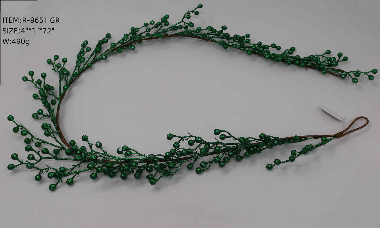 Artificial Sparkly Berry Garland