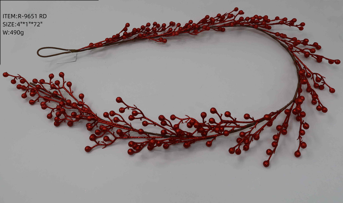 Artificial Sparkly Berry Garland