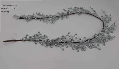 Artificial Sparkly Berry Garland