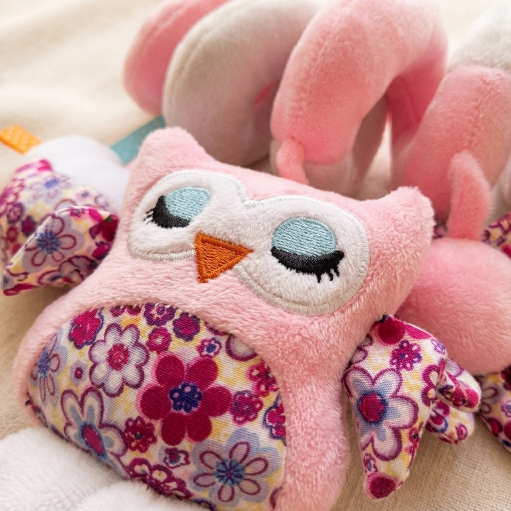 Spiral Toys - Owl (Pink)