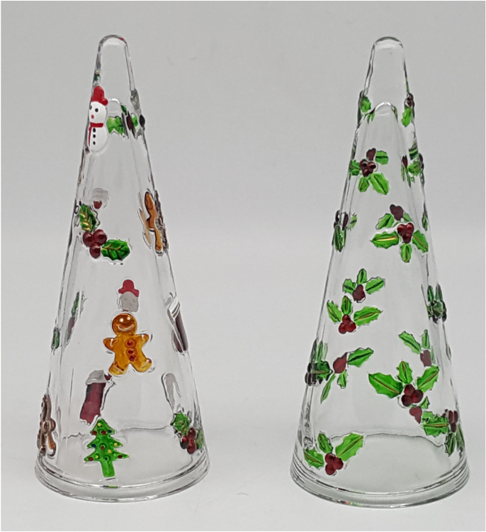 Glass Christmas Tree with LED Lights