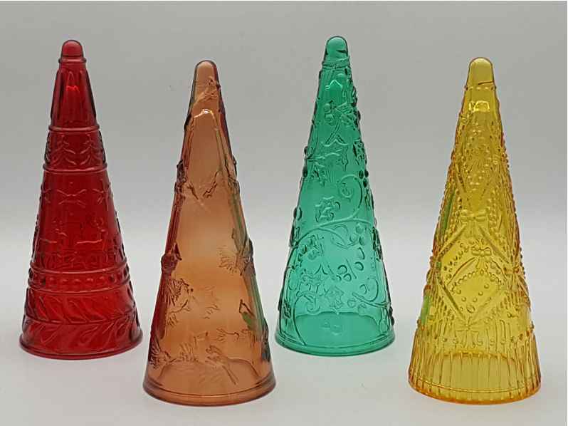 Glass Christmas Tree with LED Lights