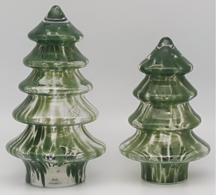 Glass Christmas Tree with LED Lights