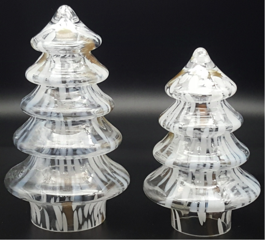 Glass Christmas Tree with LED Lights