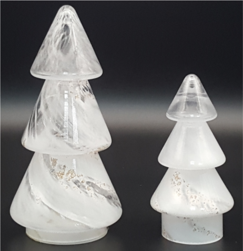 Glass Christmas Tree with LED Lights