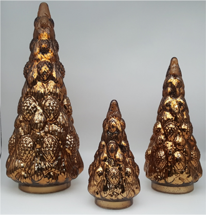 Glass Christmas Tree with LED Lights