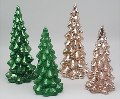 Glass Christmas Tree with LED Lights