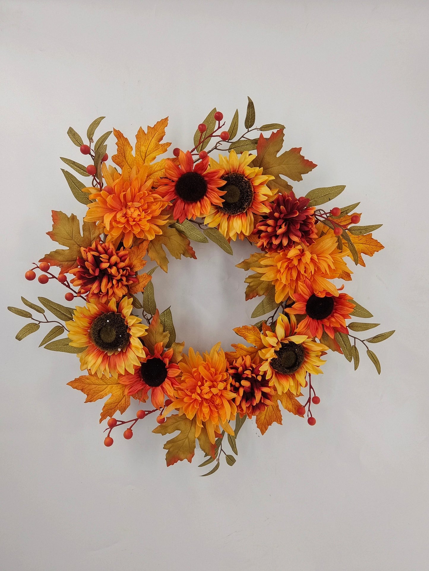 Autumn Harvest Hydrangea Wreath