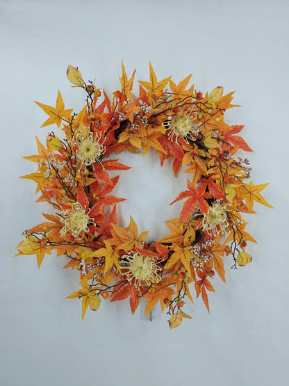Autumn Harvest Hydrangea Wreath