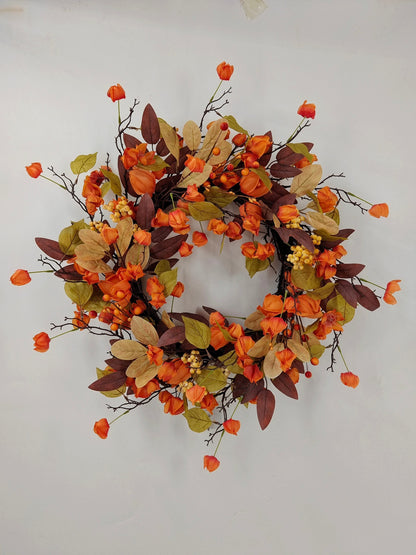 Autumn Harvest Hydrangea Wreath