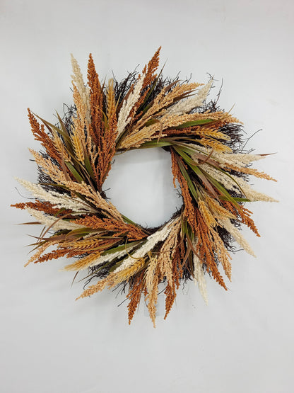 Autumn Harvest Hydrangea Wreath