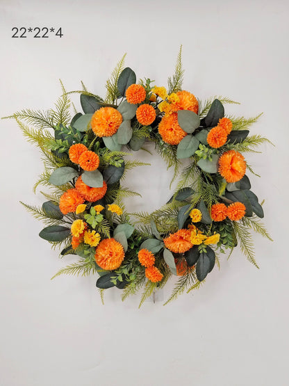 Autumn Harvest Hydrangea Wreath