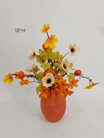 Artificial Autumn Flower Centerpiece