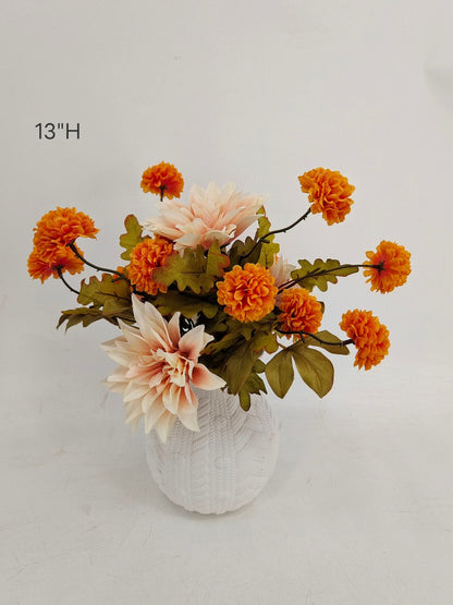 Artificial Autumn Flower Centerpiece