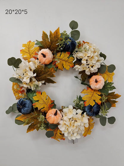 Autumn Harvest Hydrangea Wreath