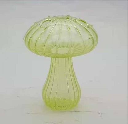 Mushroom-shaped Glass Decor