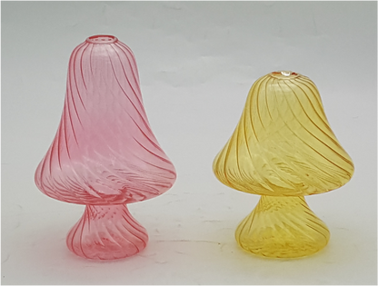 Mushroom-shaped Glass Decor