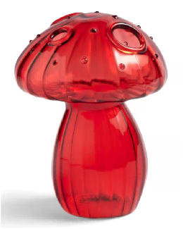Mushroom-shaped Glass Decor