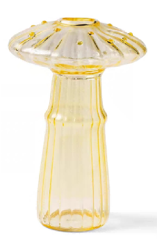 Mushroom-shaped Glass Decor