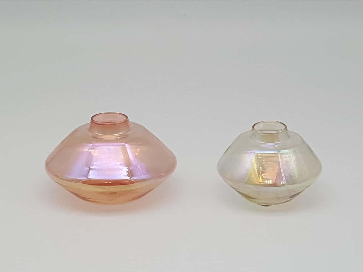 Fluted Glass Bud Vase