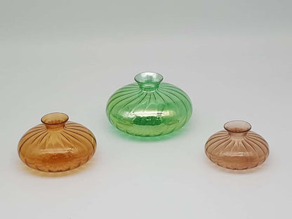 Fluted Glass Bud Vase