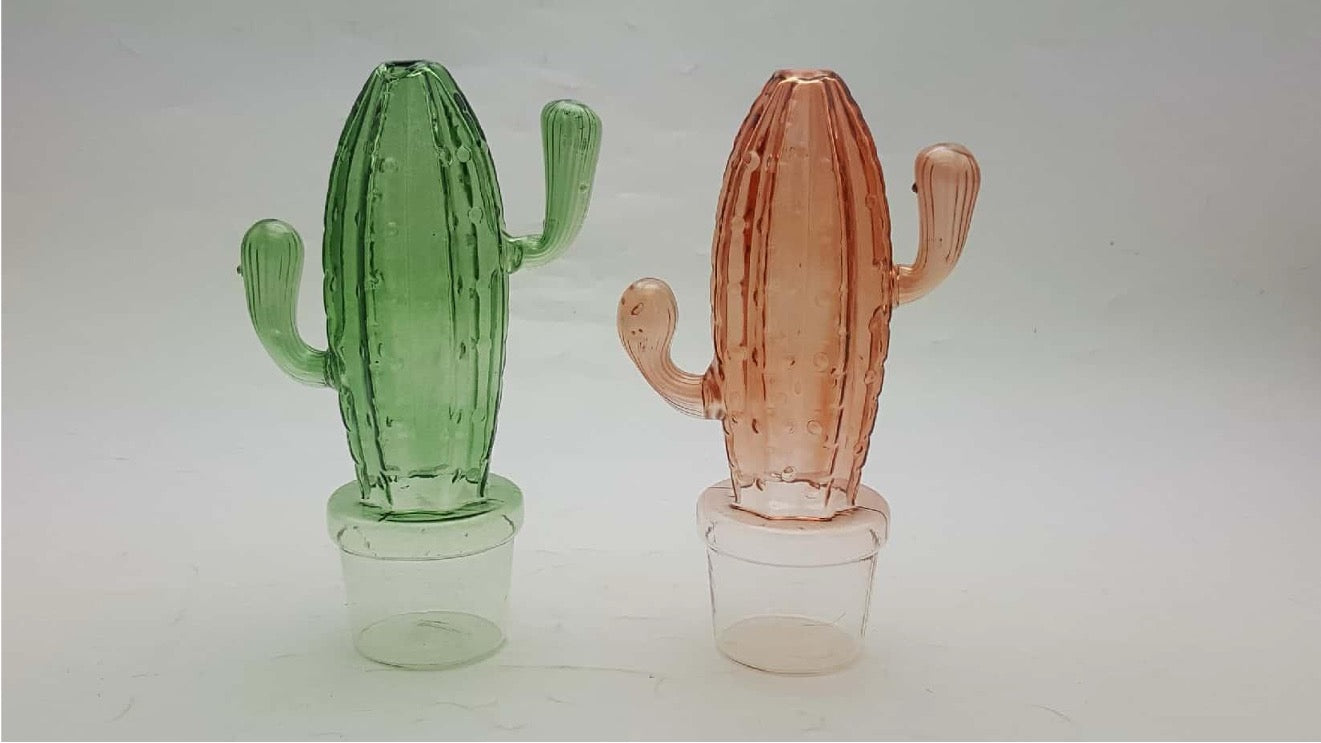 Cactus-shaped Glass Vase