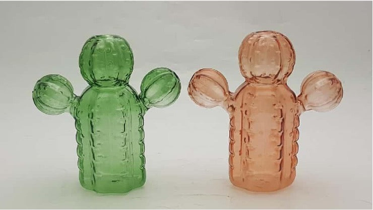 Cactus-shaped Glass Vase