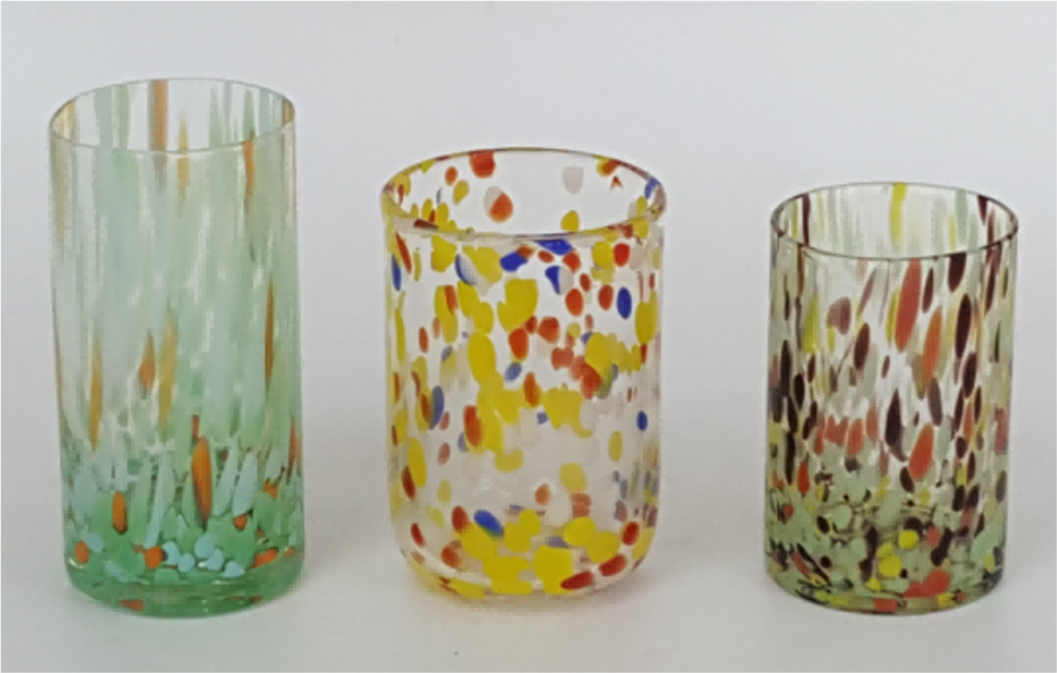 Dappled Glass Tumblers